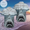 Cover Your Body With Amazing Ocean Shark Jaws Hawaiian Aloha Shirts 1210l