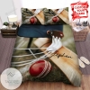 Cricket Close-Up Ball Stick And Helmet Bed Sheets Spread Comforter Duvet Cover Bedding Sets 2022