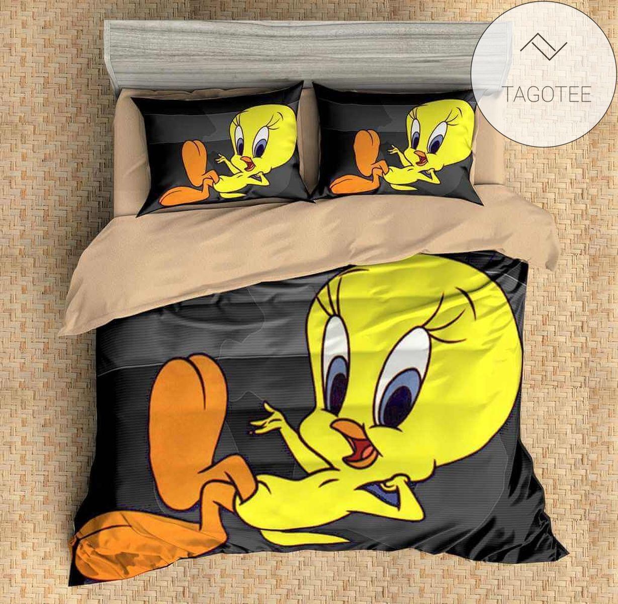 Customize Tweety Bird 3pcs Duvet Cover Set Bedding Set Flat Sheet Pillowcases Bedlinen 2022