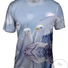 Cute Dove Flurry Mens All Over Print T-shirt