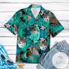 Cyprus Green Tropical Hawaiian Shirt For Men With Vibrant Colors And Textures