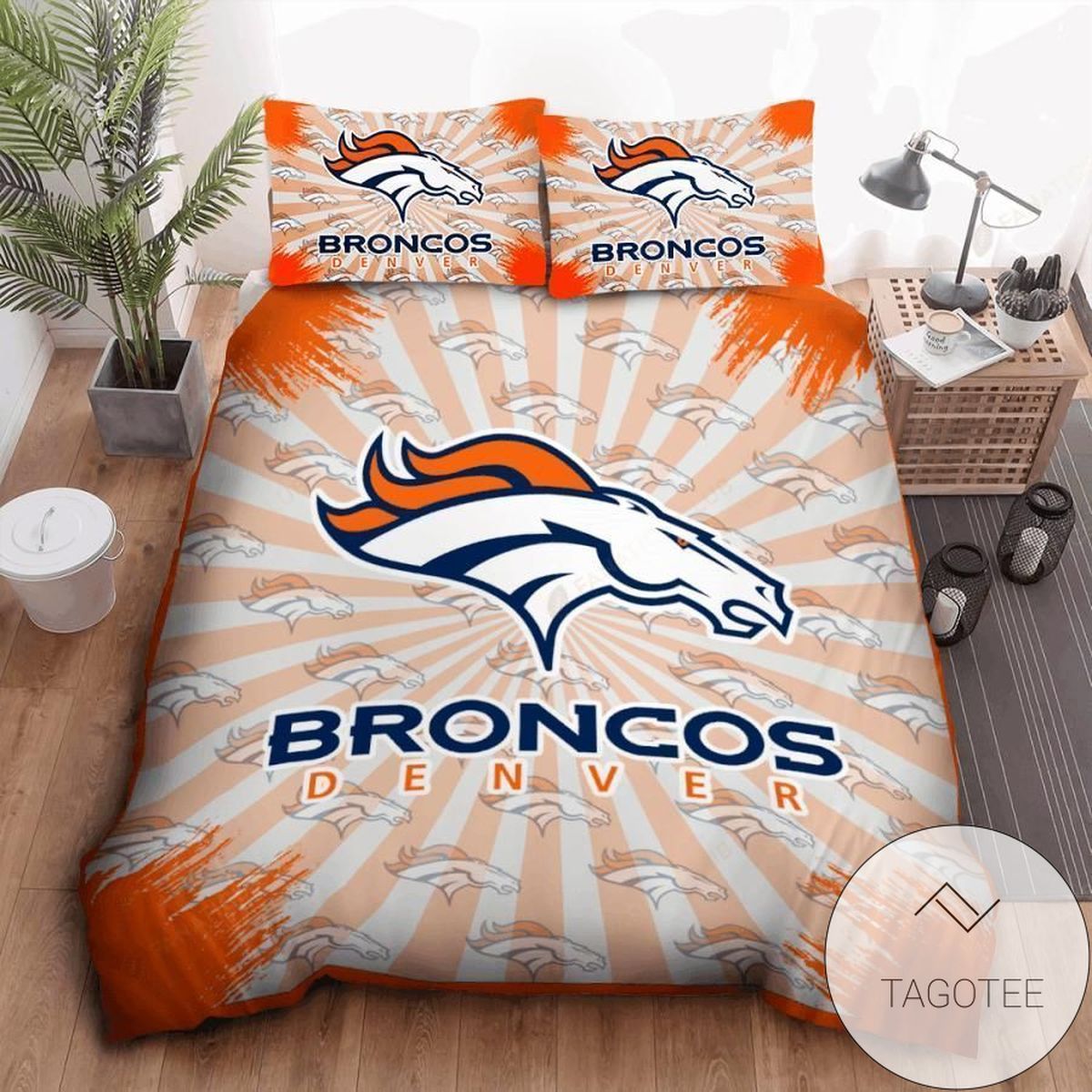 Denver Broncos Nfl Bedding Sets Duvet Cover Sheet Cover Pillow Cases Luxury Bedroom Sets 2022
