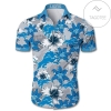 Detroit Lions Authentic Hawaiian Shirt 2022 Tropical Flower Short Sleeve Slim Fit Body