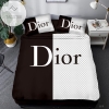 Dior Black White Bedding Sets Duvet Cover Luxury Brand Bedroom Sets D5 2022