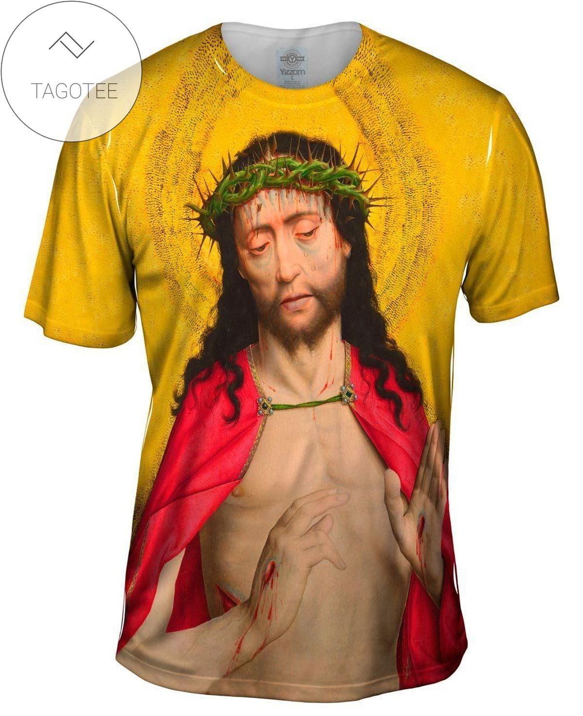 Dirk Bouts – Christ Crowned With Thorns (1470) Mens All Over Print T-shirt