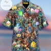 Discover Cool Amazing Colorful Art Happy Easter Bunny Unisex Hawaiian Aloha Shirts
