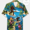 Discover Cool Bigfoot Sasquatch Having Fun In Summer Vacation Tropical 2022 Authentic Hawaiian Aloha Shirts Dh