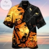 Discover Cool Black Cat Halloween Unisex Hawaiian Shirt