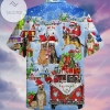 Discover Cool German Shepherd Merry Xmas Unisex Authentic Hawaiian Shirt 2022