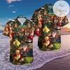 Discover Cool Santa Claus Playing Toy Train Merry Christmas 2022 Authentic Hawaiian Shirts