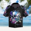 Discover Cool Skull Rose Pattern 3d All Over Authentic Hawaiian Shirt 2022