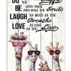 Do What Makes You Happy With Those Who Make You Smile Giraffes Poster