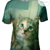 Door Way Kitten Mens All Over Print T-shirt