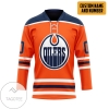 Edmonton Oilers NHL Custom Name Custom Number Hockey Jersey
