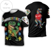 Embrace Differences Dinosaurs Autism 3d All Over Print T-shirt