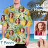 Face Pineapple Summer Vacation Unisex Authentic Hawaiian Shirt 2022s
