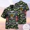 Feel Safe At Night Sleep With A Veteran Camo Hawaiian Aloha Shirts