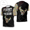 Fight Like A Houston Texans Autism Support 3d All Over Print T-shirt