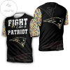 Fight Like A New England Patriots Autism Support 3d All Over Print T-shirt