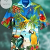 Find Parrots High By The Beach Authentic Hawaiian Shirt 2022