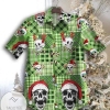 Find Skull Santa Claws Green Christmas Hawaiian Aloha Shirts H