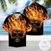 Find Strong Burning Skull Hawaiian Aloha Shirts