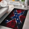 Flaming Rebel Confederate Flag Area Rug Carpet Carpets