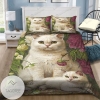 Flower Garden – White Cat Animal 009 Bedding Set 2022