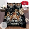 Flowery Tiger Bed Sheets Spread Comforter Duvet Cover Bedding Sets 2022