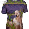 Fluffy Violet Ducks Mens All Over Print T-shirt