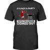 Funny Grilling It's Not A Party Until The Wiener Comes Out Shirt