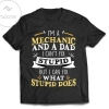 Funny Mechanic Dad Engineer Fathers Day Gift Unisex All Over Print T-shirt