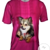 Fuzzy Wuzzy Dog Mens All Over Print T-shirt