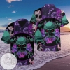 Get Here 2022 Authentic Hawaiian Shirts Skull Purple Rose