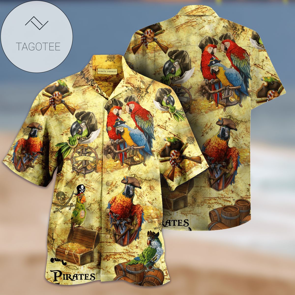 Get Here Pirate Parrots 2022 Authentic Hawaiian Shirts