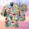 Get Now Cute Sloth With Christmas Unisex Authentic Hawaiian Shirt 2022