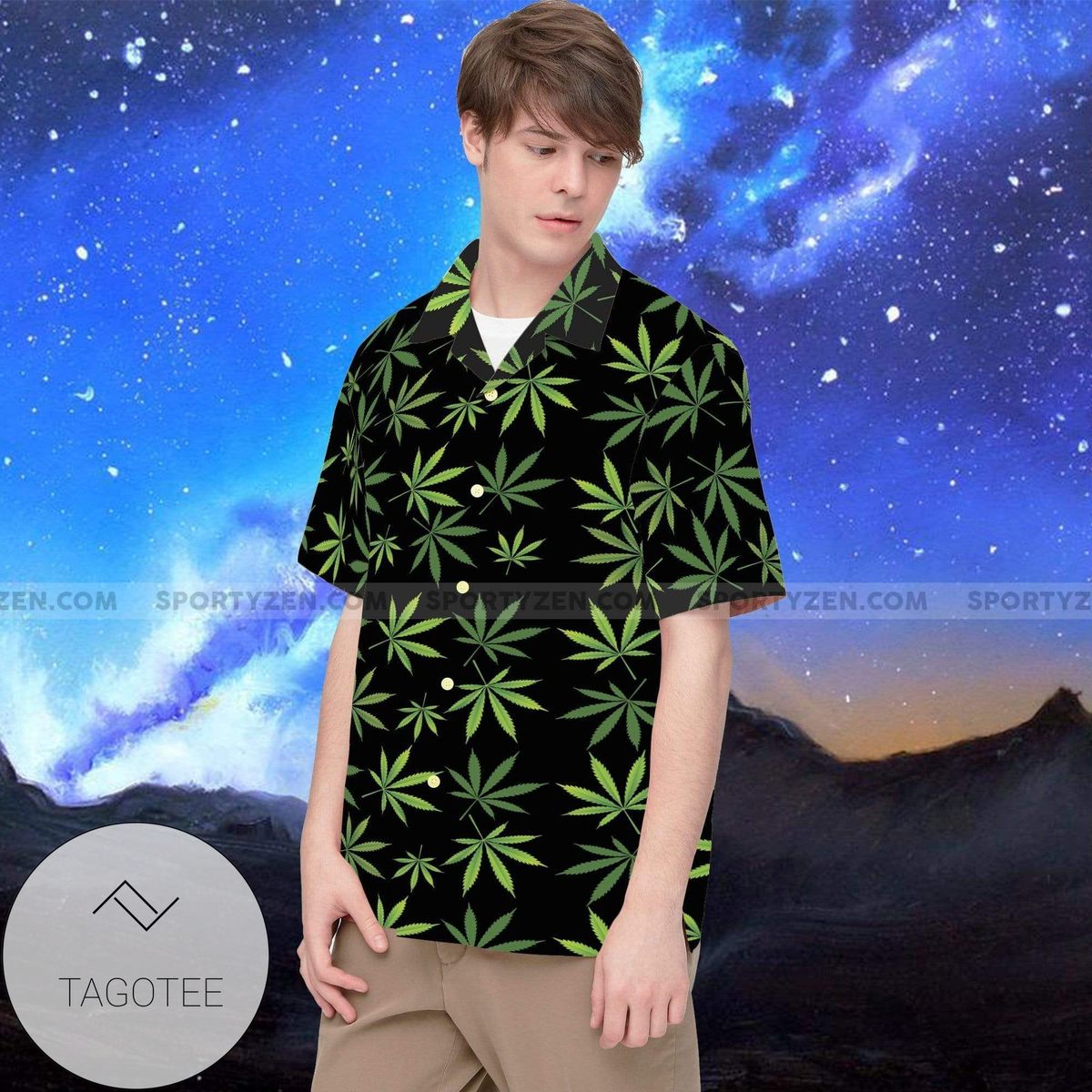 Get Now Simple Green Weed Tropical 2022 Authentic Hawaiian Shirts