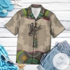 Giraffe Mandala Hawaiian Shirt For Men With Vibrant Colors And Textures