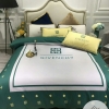 Givenchy White Deep Green 2 Bedding Sets Duvet Cover Sheet Cover Pillow Cases Luxury Bedroom Sets 2022