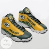 Green Bay Packers Air Jordan 13 Shoes Sport Sneakers For Fan
