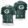 Green Bay Packers Ugly Sweatshirt Christmas 3d All Over Print T-shirt
