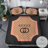 Gucci Black Pink Bedding Sets Duvet Cover Sheet Cover Pillow Cases Luxury Bedroom Sets 2022