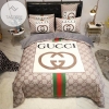 Gucci Cat Italian Luxury Brand Inspired 3D Customized Bedding Sets Duvet CoverBed Set 2022