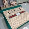 Gucci Khaki Beautiful 1 Bedding Sets Duvet Cover Sheet Cover Pillow Cases Luxury Bedroom Sets 2022