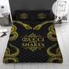 Gucci Snake 3d Personalized Customized Bedding Sets Duvet Cover Bedroom Sets Bedset Bedlinen (Duvet Cover & Pillowcases) 2022