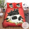 Halloween Cartoon Skull & Adorable Black Cat Animal 306 Bedding Set 2022