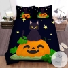 Halloween Yellow Star & Black Cat Animal 279 Bedding Set 2022