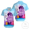 Happy Easter Day Bunny Sky Hawaiian Aloha Shirts V