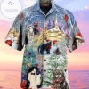 Hawaiian Aloha Shirts Have A Furry Christmas Cat