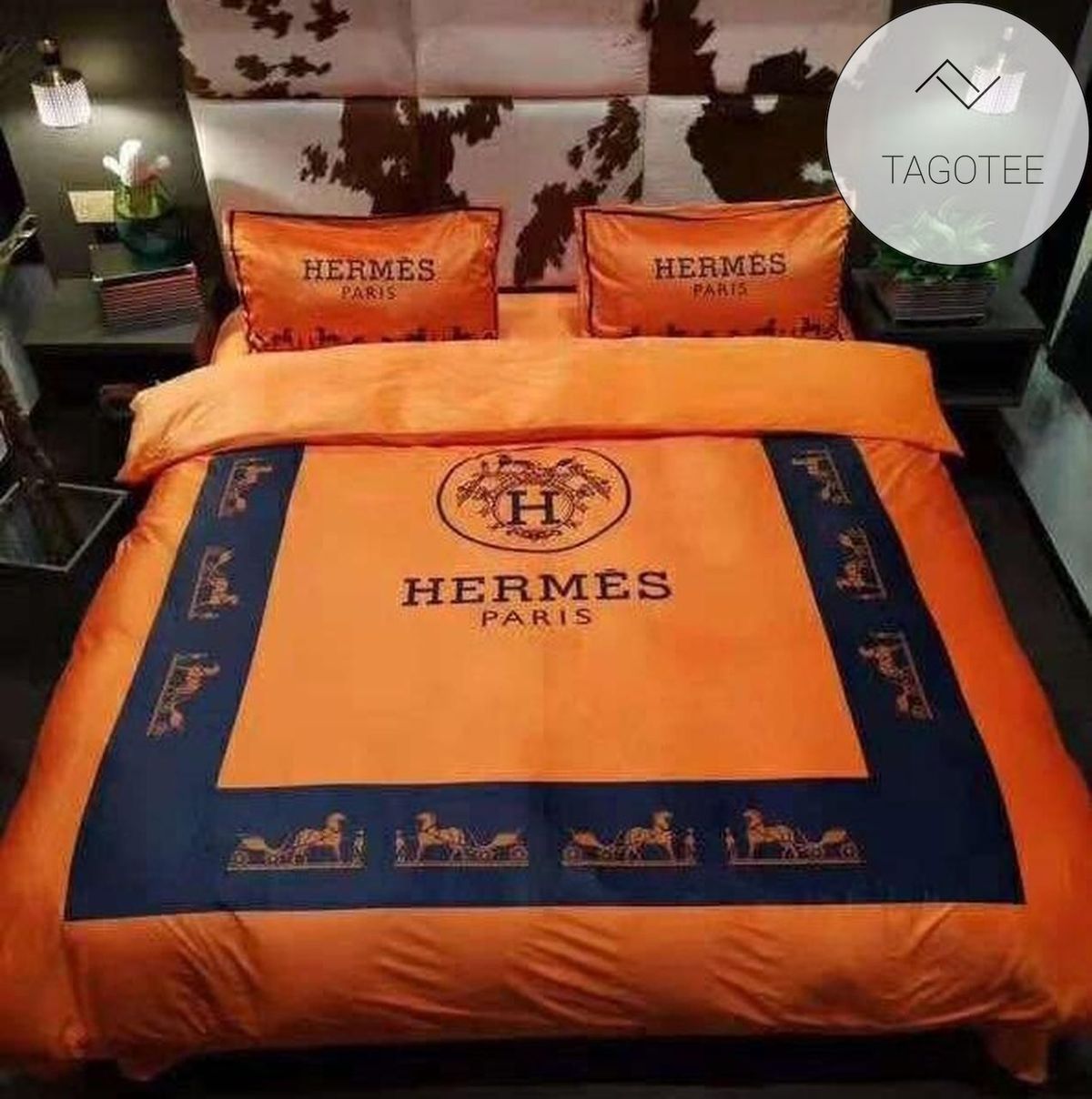 Hermes Logo Custom 2 S 3d Customized Bedding Sets Duvet Cover Bedlinen Bed Set (Duvet Cover & Pillowcases) 2022